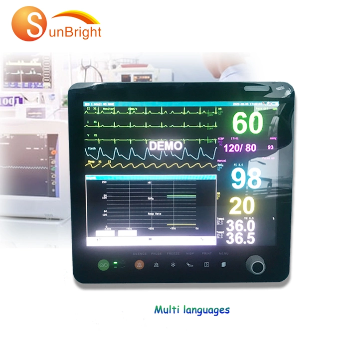 Multiparameter Patient Monitor Medical Portable Patient Monitor with ECG