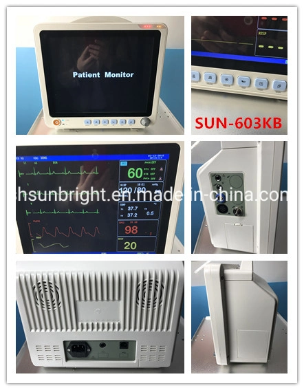 Multi-Parameter Ambulance NIBP SpO2 ECG Etco2 Touch Screen Patient Monitor
