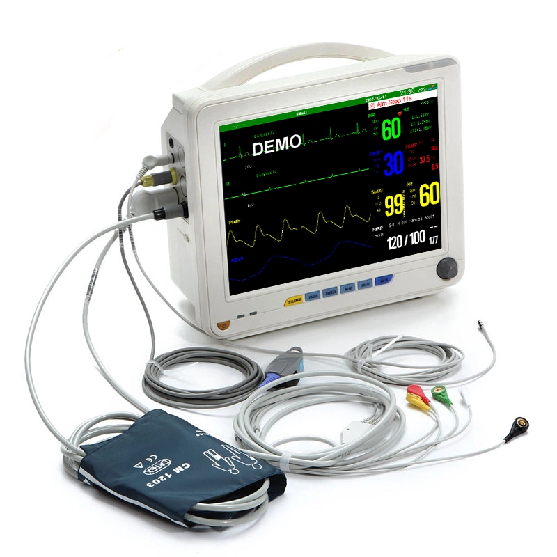 6 Multi-Parameters Medical Patient ICU Bedside Monitor