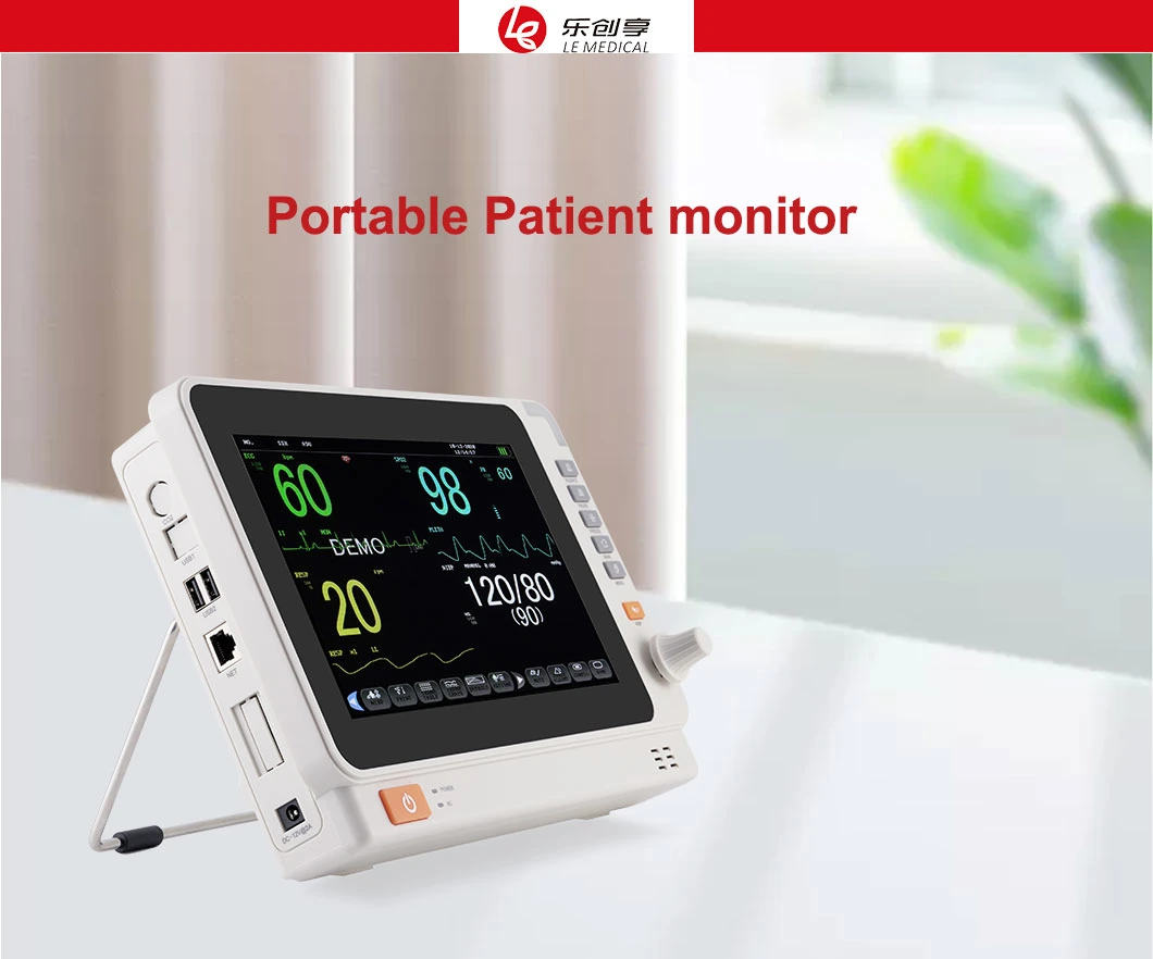 High Quanlity 10.1 Inch Multi-Parameter Medical Patient Monitor for Neonatal Children Adults in Hospital.