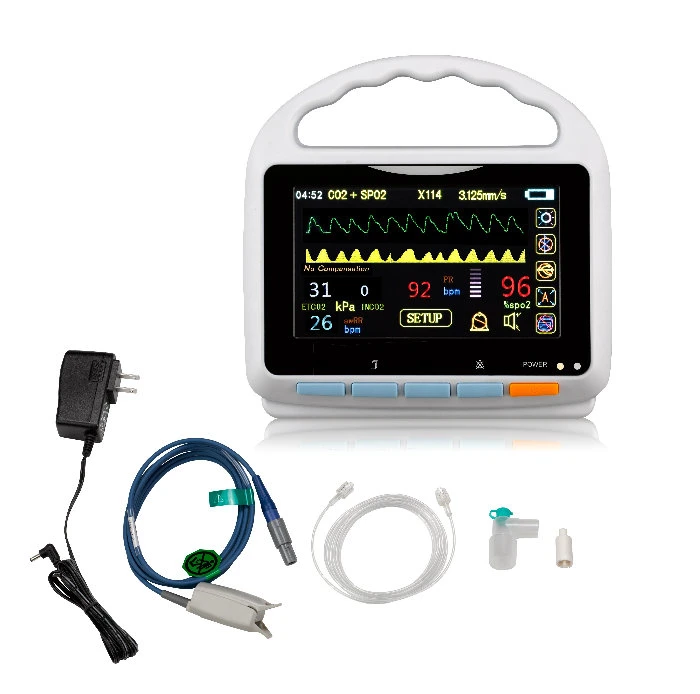 2021 Medical Equipment Hm-07 Vital Signs Patient Monitor (ETCO2+SpO2 patient monitor)