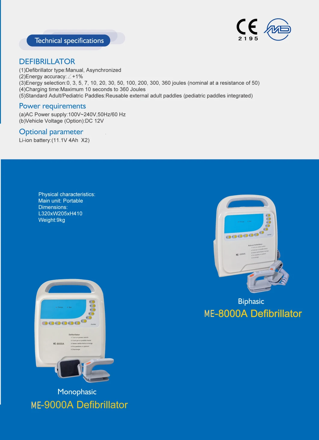 Medical Patient Tabletop Multi-Parameter Fetal ECG Monitor, Electrocardiograph 9000A