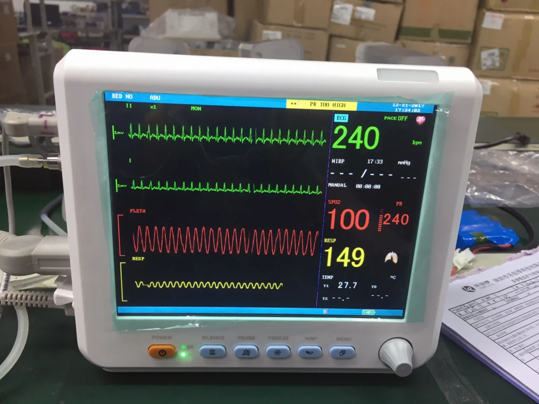 Color TFT Display Multi-PARA Patient Monitor Mslmp27