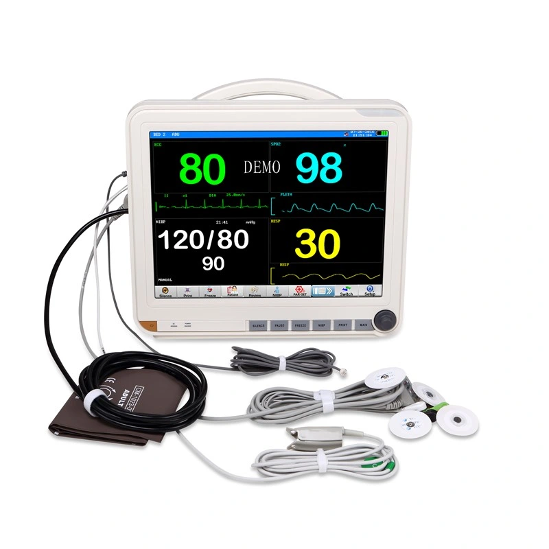 Medical Multiparameter Patient Monitor for Hospital and ICU Ccu