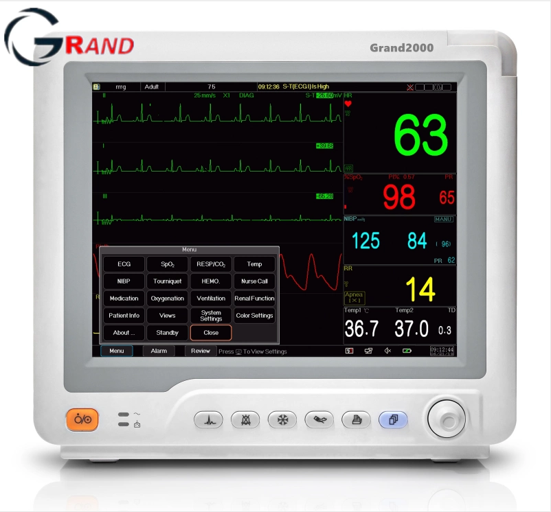 Hospital Equipment Medical Instrument Bedside Long Service Cheap Stationary ECG Portable Modular Patient Monitors for Hospital Quotation Quotation