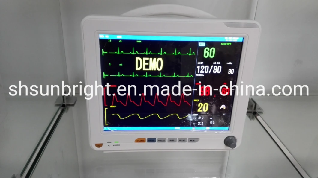 Cheap Medical Multiparameter ICU Patient Monitor/Cardiac Monitor with Multi Parameters