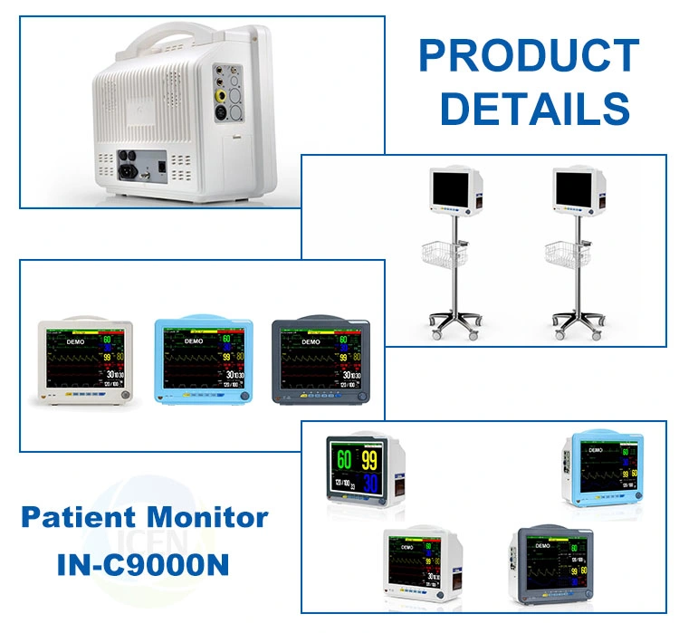 IN-C9000V Multi-Parameter Patient Monitor Wall Mount For Ambulance Patient Monitor