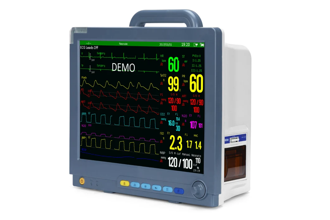 Sinnor Snp9000m 15inch Multi-Parameter Patient Monitor Portable Veterinary Monitornibp ECG Cardiac Monitor