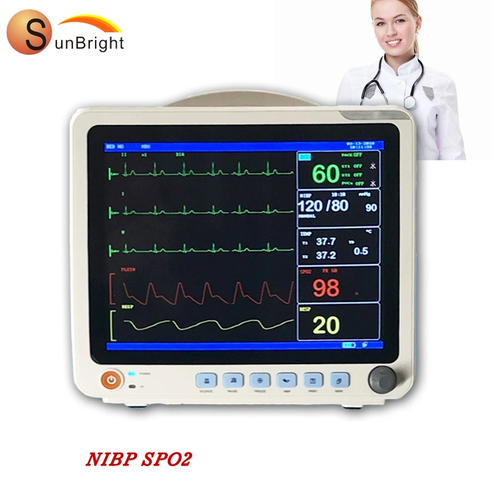 Portable Patient Monitor Sun-603kb Multi-Parameter Baby Heartbeat Patient Monitor Price