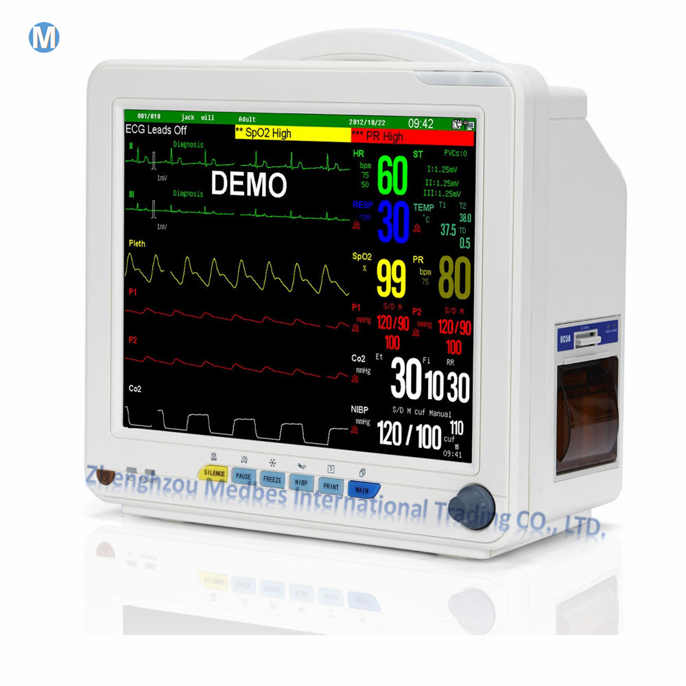 6 Parameter 12 ' Inch Beside Portable Patient Monitor
