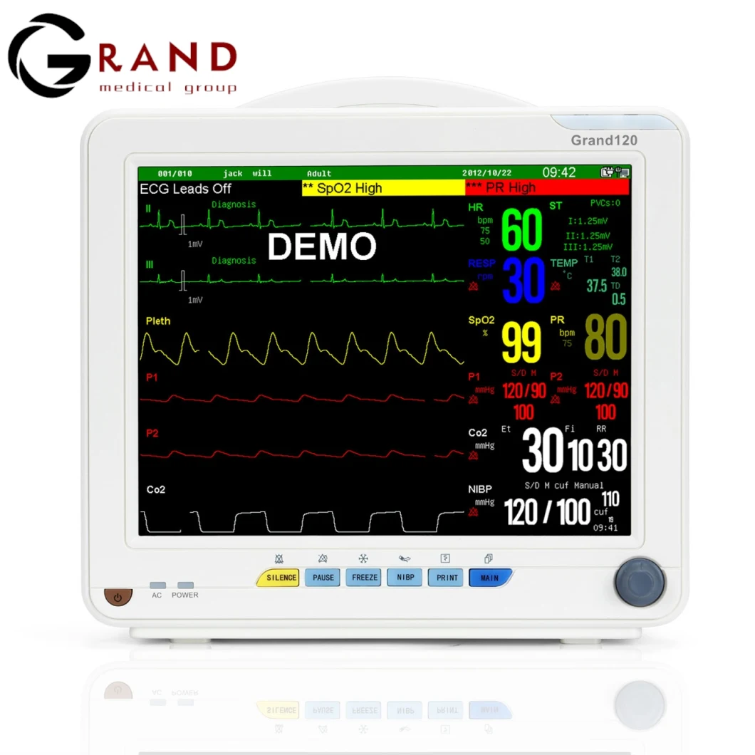 Manufacturer High Quality Multi-Parameter 6 Parameters Neonates Adults Cardiac ICU Patient Monitor