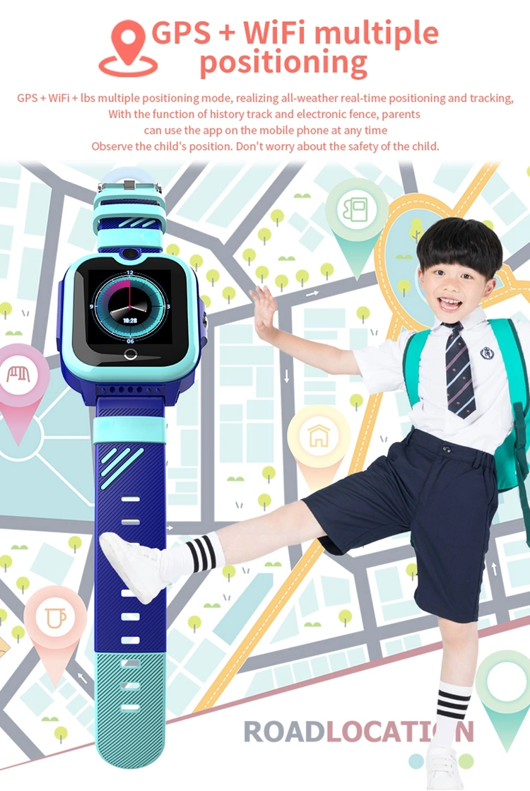 GPS WiFi Tracking Remote Monitoring Sos Kid Smart Watch Kt13