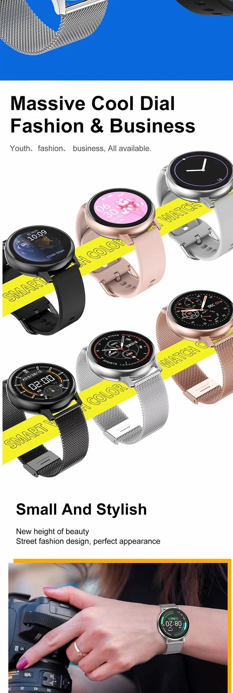 Wholesale Multi-Functional Smartwatch, Support Music Control, Remote Photography, Touch Payment, Health Monitoring/Gift Watch/Men's and Women's Fashion Watch