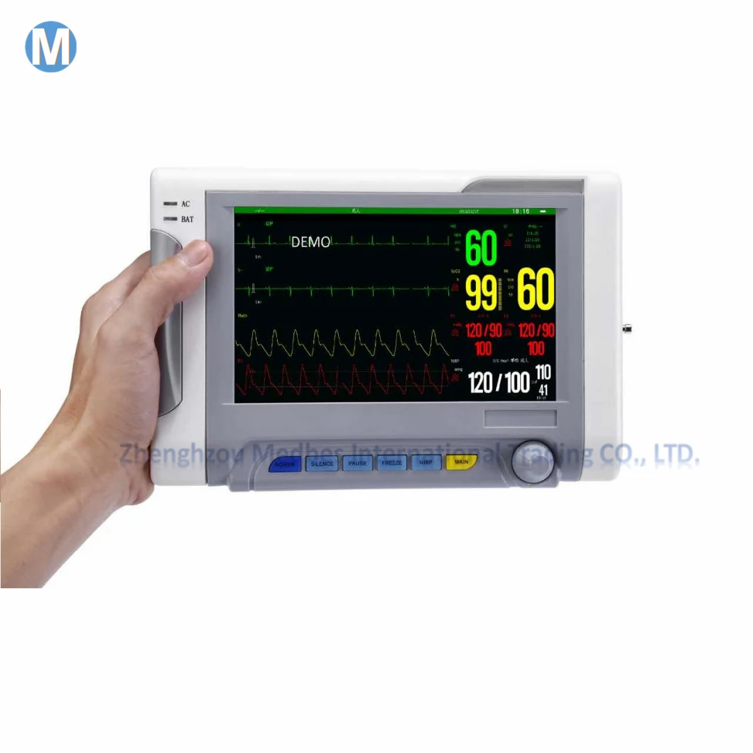 Snv7000 Multi Parameter Blood ICU Vital Sign ECG Etco2 Patient Monitor