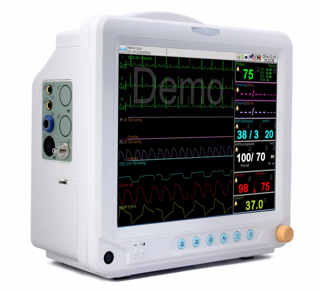 Hospital Equipment Portable Vital Signs Cardiac Multi-Parameter Vital Signs Monitor