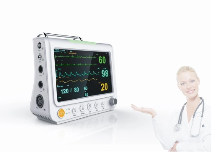 Medical Equipment Multi Parameters 7 Inch Color Screen Portable ICU Patient Monitor Vital Sign Monitor