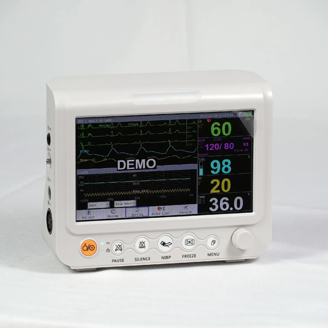 Medical Equipment Multi Parameters 7 Inch Color Screen Portable ICU Patient Monitor Vital Sign Monitor