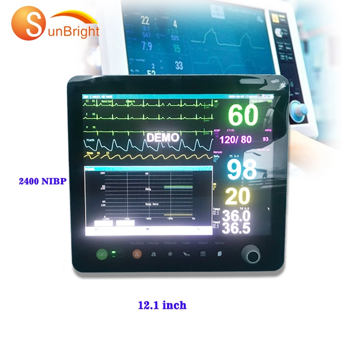 Sunbright 6 Parameters Vital Signs Monitor Bedside Cardiac Monitor Sun-603s