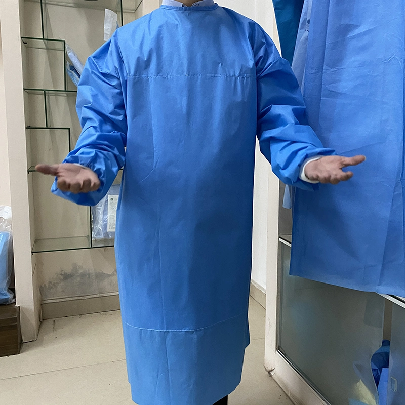 Hot Sale Blue Scrub Surgical Scrub Suit Hospital Patient Gowns for Sale
