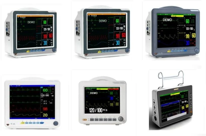 Hospital 15inch WiFi Multi-PARA Portable/Medical/Hospital/ICU/Bedside/Vital Sign/Patient Monitor