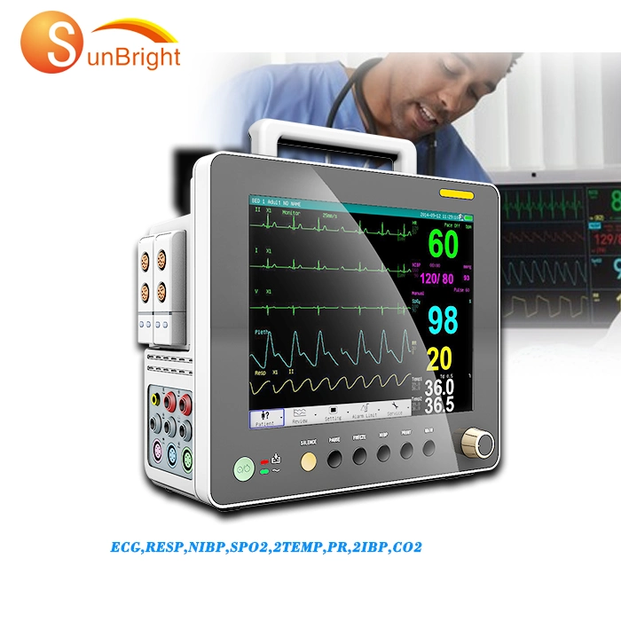 Multi-Language 12.1 Inches Best Quality Patient Monitoring Cardiac Monitor System