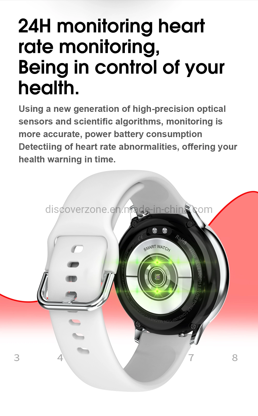 S20 Smart Watch IP67 Waterproof Exercise Watch Heart Rate Blood Pressure Health Monitoring Remote Monitoring Smart Bracelet