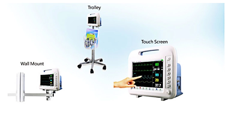 Yj-F6 Hospital Equipment 12 Inch Multi Parameter ICU Patient Monitor