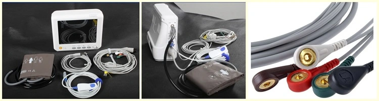 Hm-7 Medical Hospital Portable Ambulance Multiparameter Patient Monitor