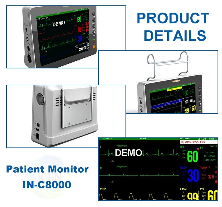 IN-C8000 hospital equipment vital signs patient monitor price