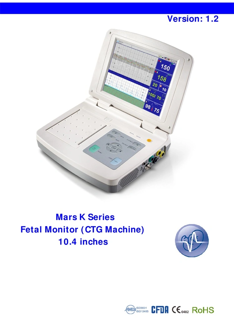Medical Equipment ECG/NIBP/SpO2 Portable Fetal Maternal Heart Rate Monitor