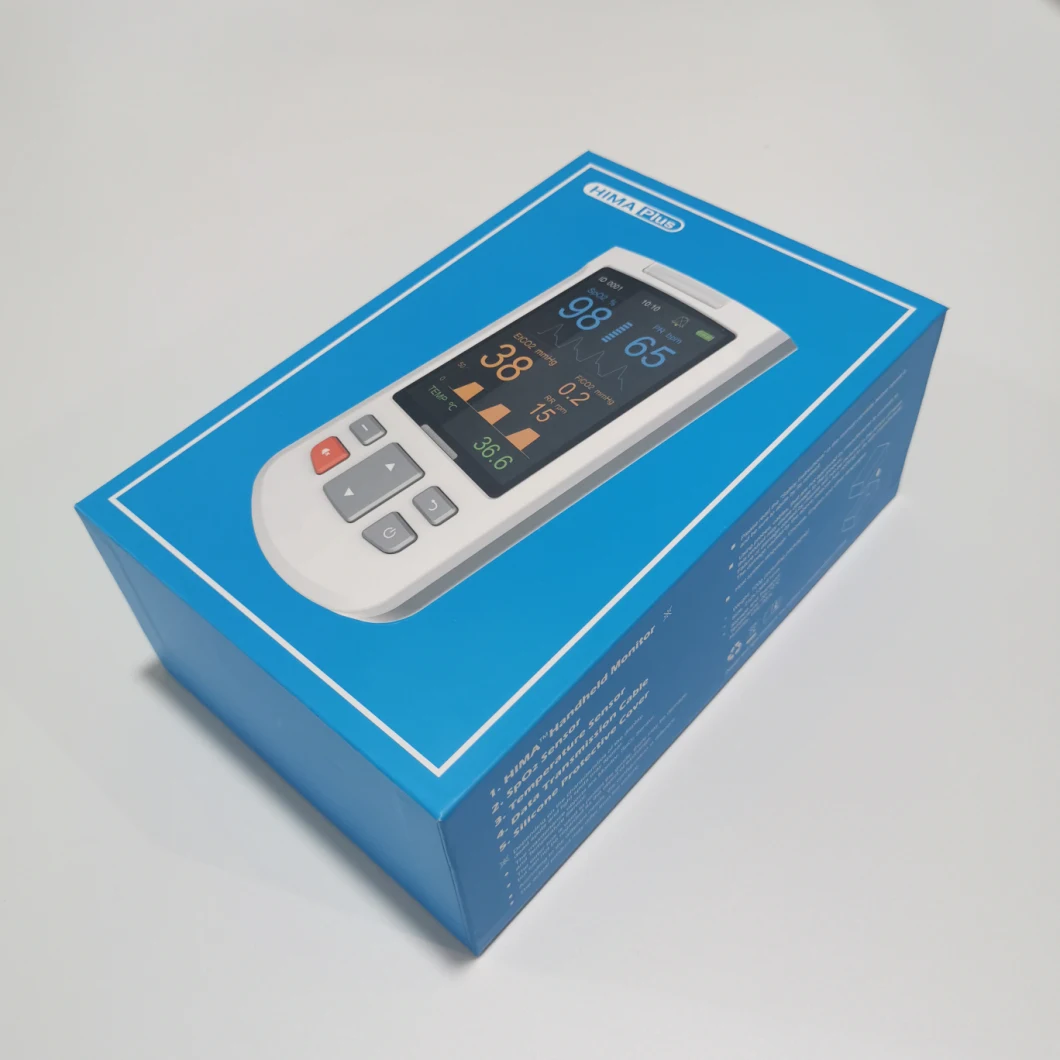 Capnomed Handheld Vital Signs Monitor Portable Patient Monitor with CO2/SpO2