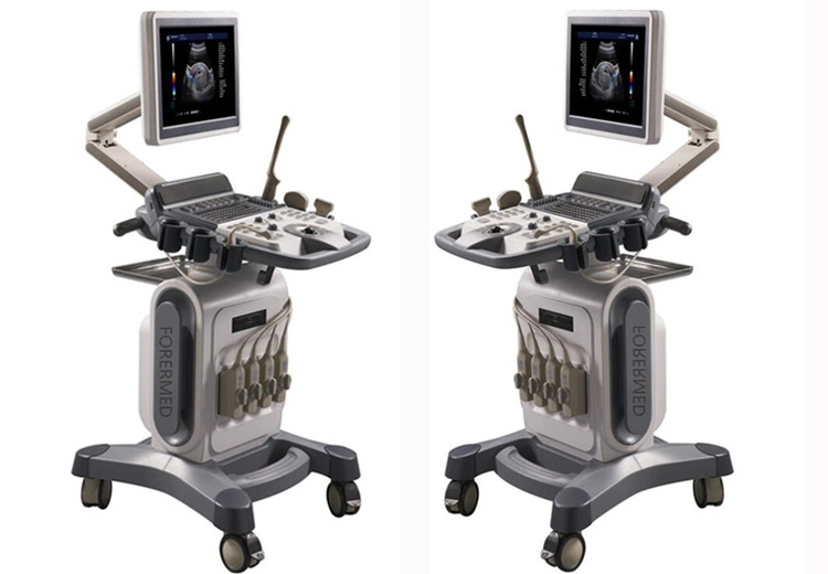 15 Inch Medical Device 3D Color Fetal Monitor Trolley Ultrasound Scanner (YJ-U10T)