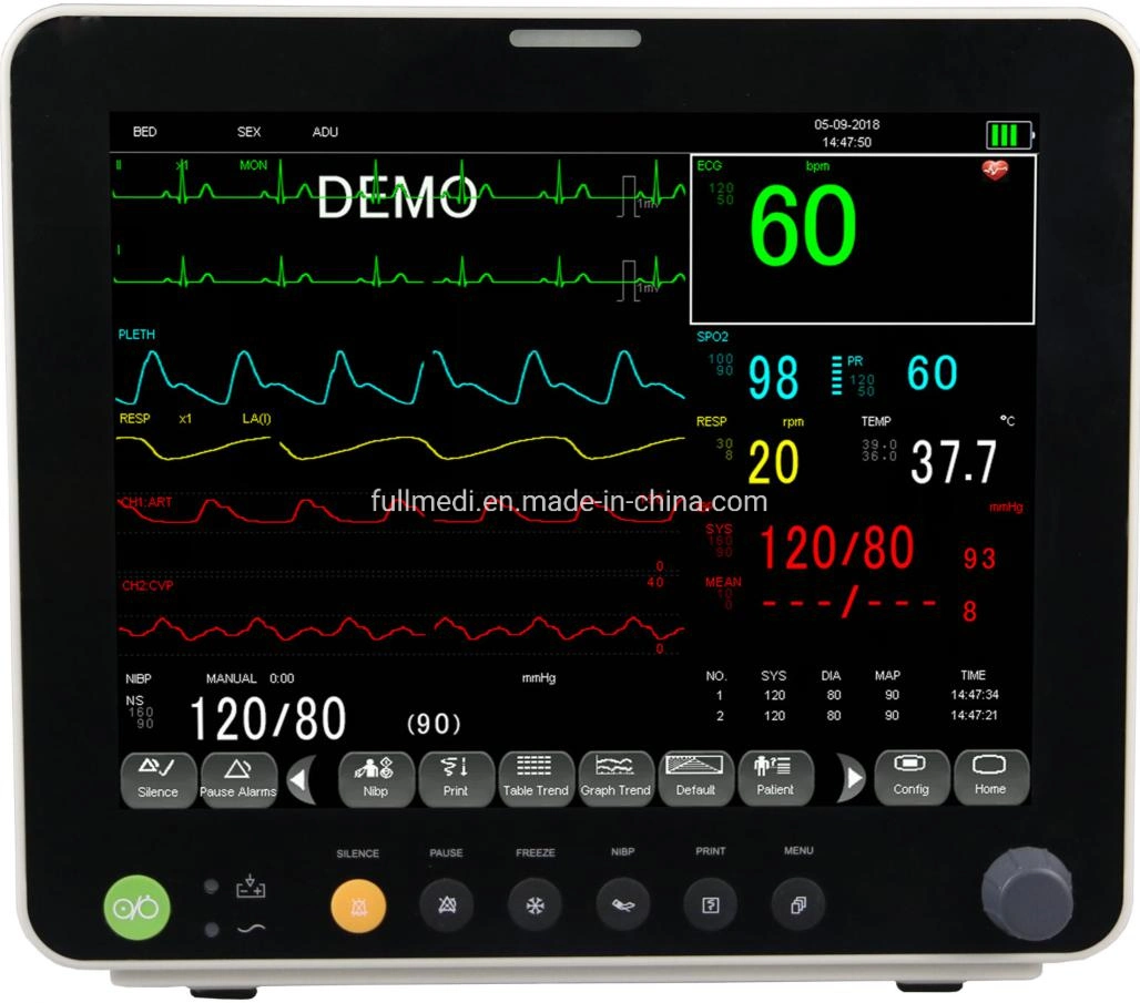 New Type 12.1inch Six Parameter Multi-Parameter Monitor FM9000A