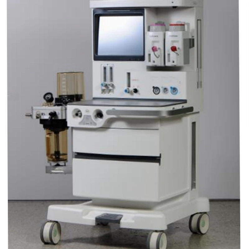 Medical ICU Ccu Anesthesia Apparatus Ventilator Anesthesia Machine with Patient Monitor Operation Room Anesthesia Machine Oscillographs Display Anesthesia