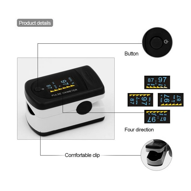 Blood Oxygen Monitor Finger Pulse Oximeter Oxygen Saturation Monitor (without Battery)