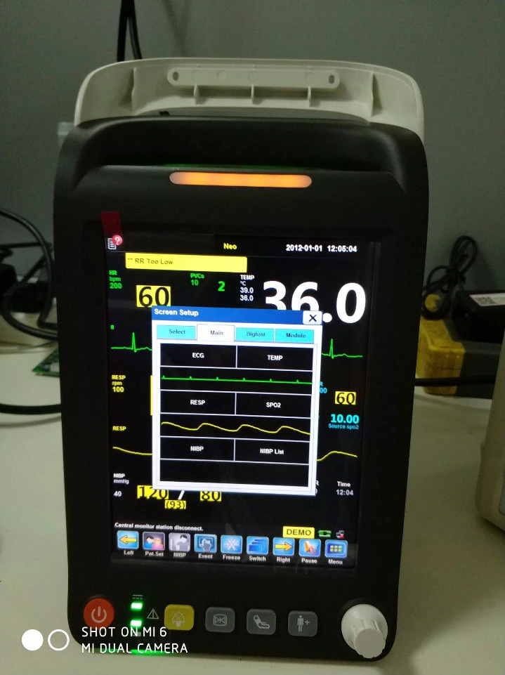8-Inch Vital Signs-Monitor/Multi-Parameter Patient Monitor for Hospital/Clinic