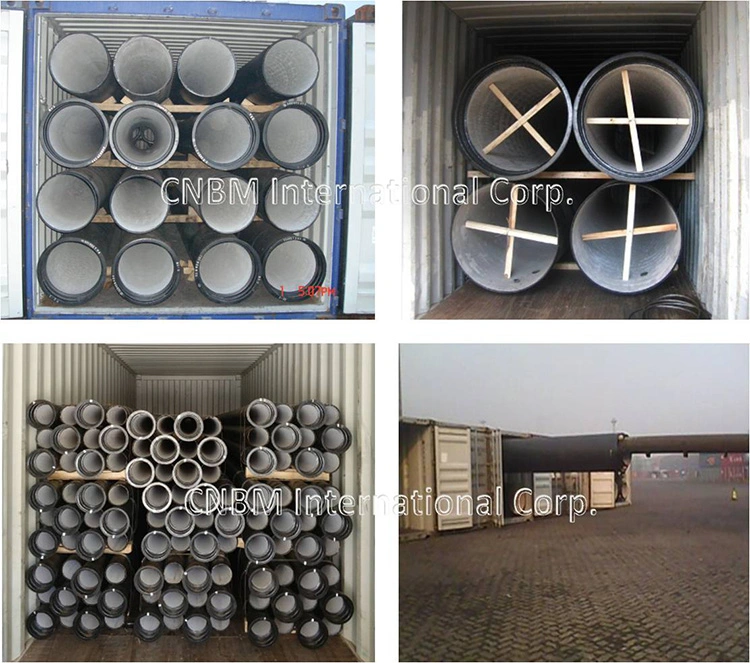 En545 Cement Lined Ductile Cast Iron Pipes K9 C40 C30 C25 for Potable Water