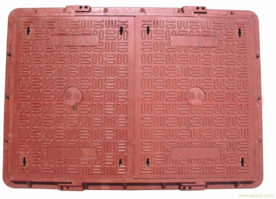 Customized High Quality Cast Iron Sewer Double-Cover Manhole Cover with Frame