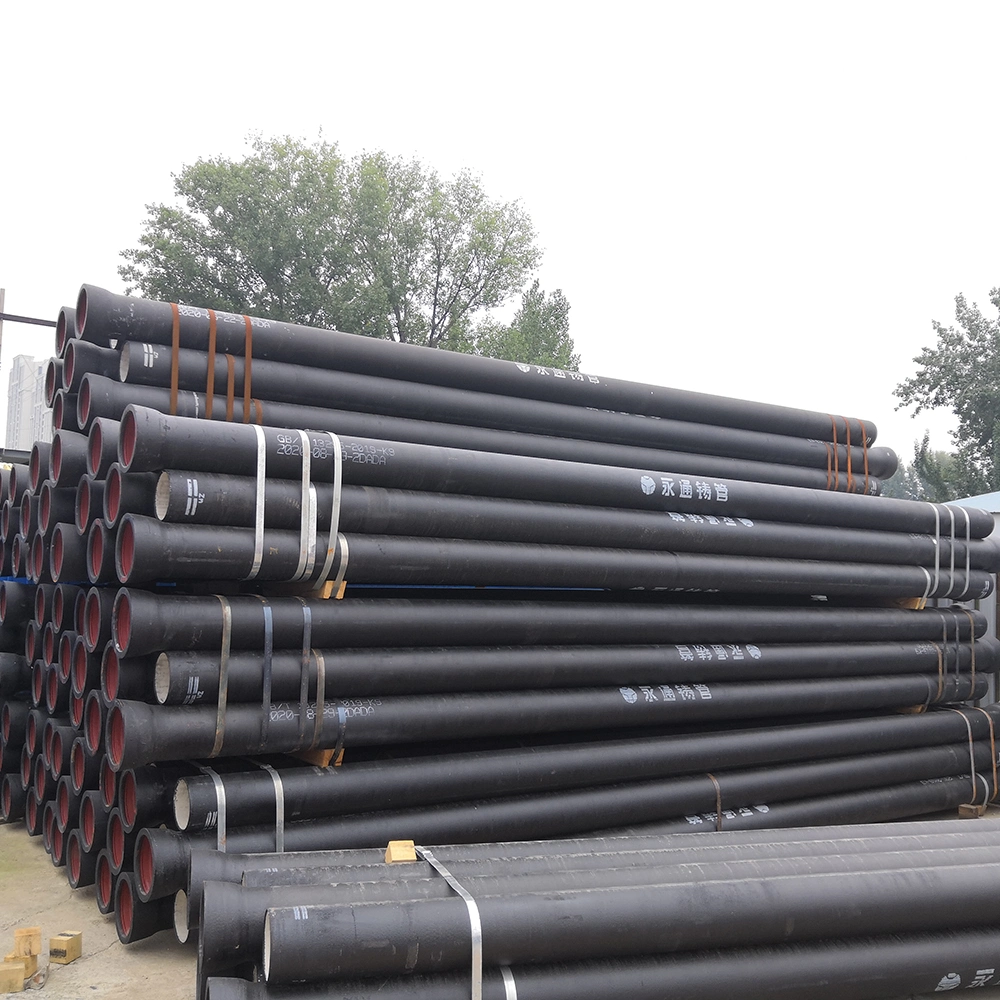 Ductile Iron Pipe Cement Lined Bituminous Coating C Class K9 for Drinkable Water