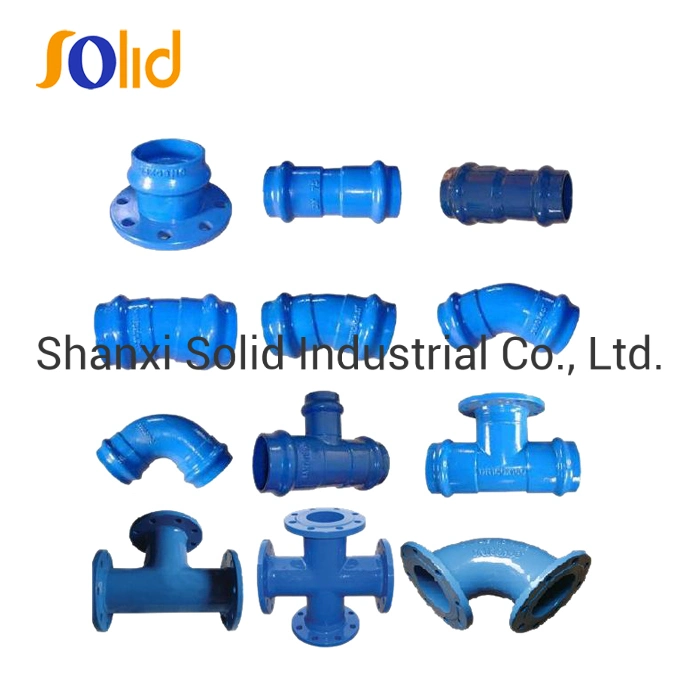 ISO 9001 Ductile Cast Iron All Socket Tee for PVC Pipe and PE Pipe