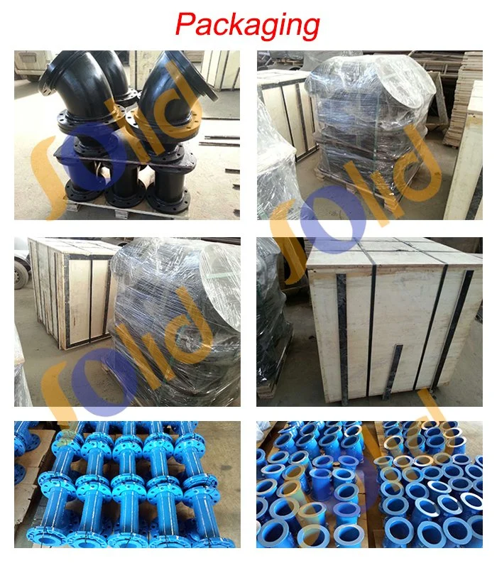Ral 6011 Epoxy Green Fbe Coating Di Ductile Iron Pipe Fittings