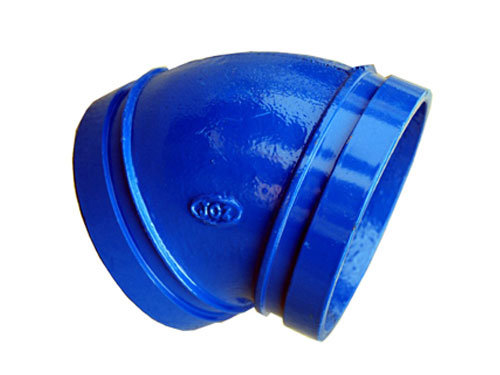 FM UL Ductile Iron Grooved Pipe Fitting Elbow, Cast Iron Grooved Elbow