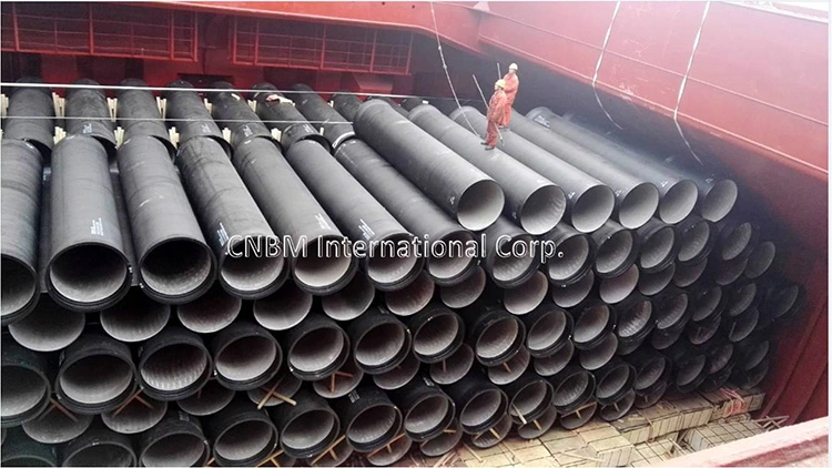ISO2531/En545 Ductile Cast Iron Pipe Class K9 C40 C30 for Water Supply