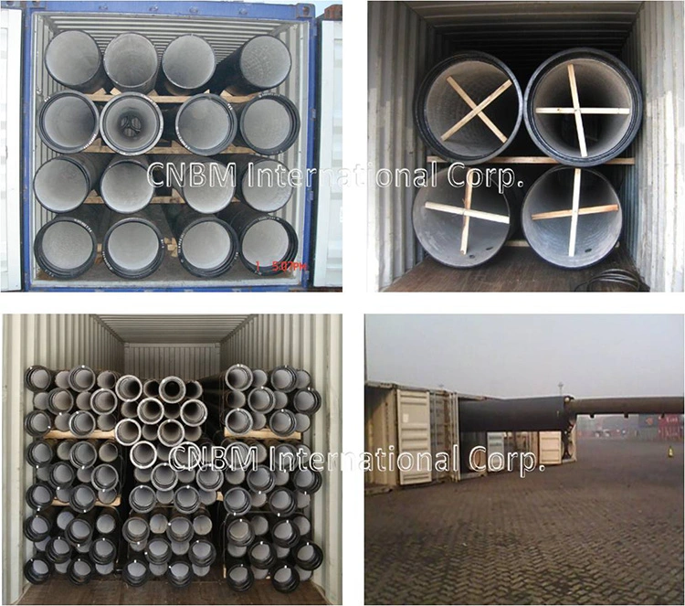 ISO2531/En545 Ductile Cast Iron Pipe Class K9 C40 C30 for Water Supply