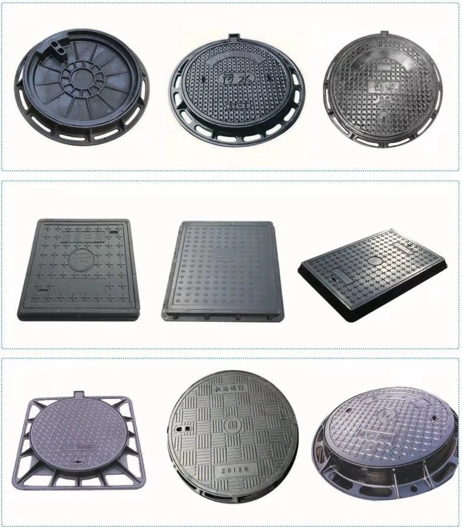 En124 Telecommunication Cast Iron Manhole Cover and Grate for Sewer