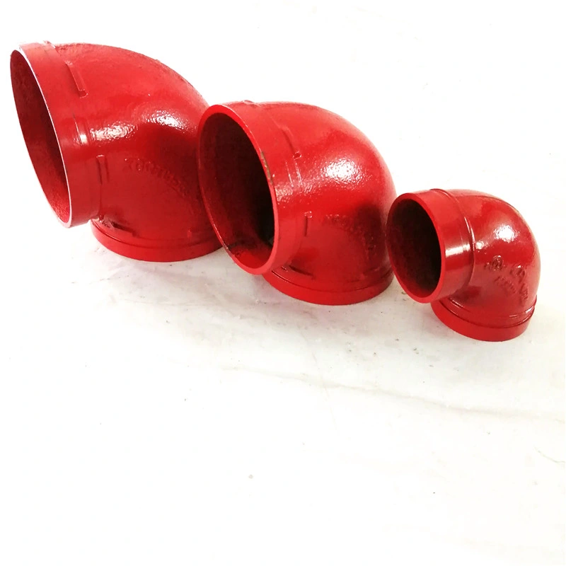 FM / UL Certification Cast Iron Fire Protective Pipe Fitting Elbow