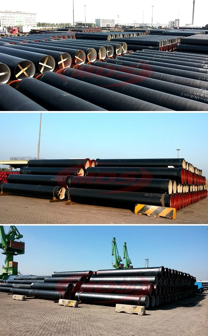 ISO2531 Cement Lined Ductile Cast Iron Pipes K9 for Potable Water