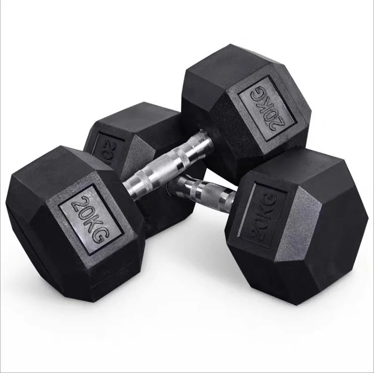 OEM 10kg 30kg 1.5lbs-45lbs Ductile Gray Cast Iron Black Home Gym Fitness Sport Equipment Weight Plate Hexagon Dumbbell
