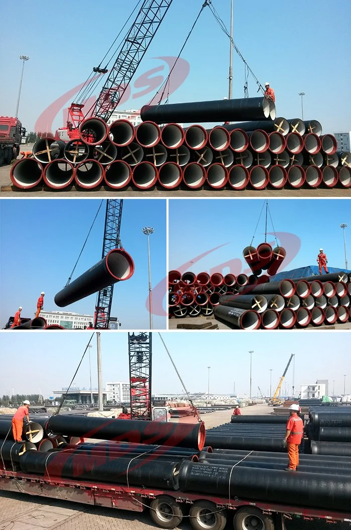ISO2531 Cement Lined Ductile Cast Iron Pipes K9 for Potable Water