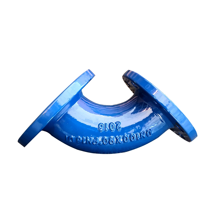 ISO2531 Di Ductile Cast Iron Pipe Fittings Double Flanged 90 Degree Bend/Elbow DN600